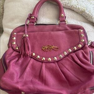 Y2K VINTAGE BETSEY JOHNSON ORIGINAL LEATHER STUDDED PURSE